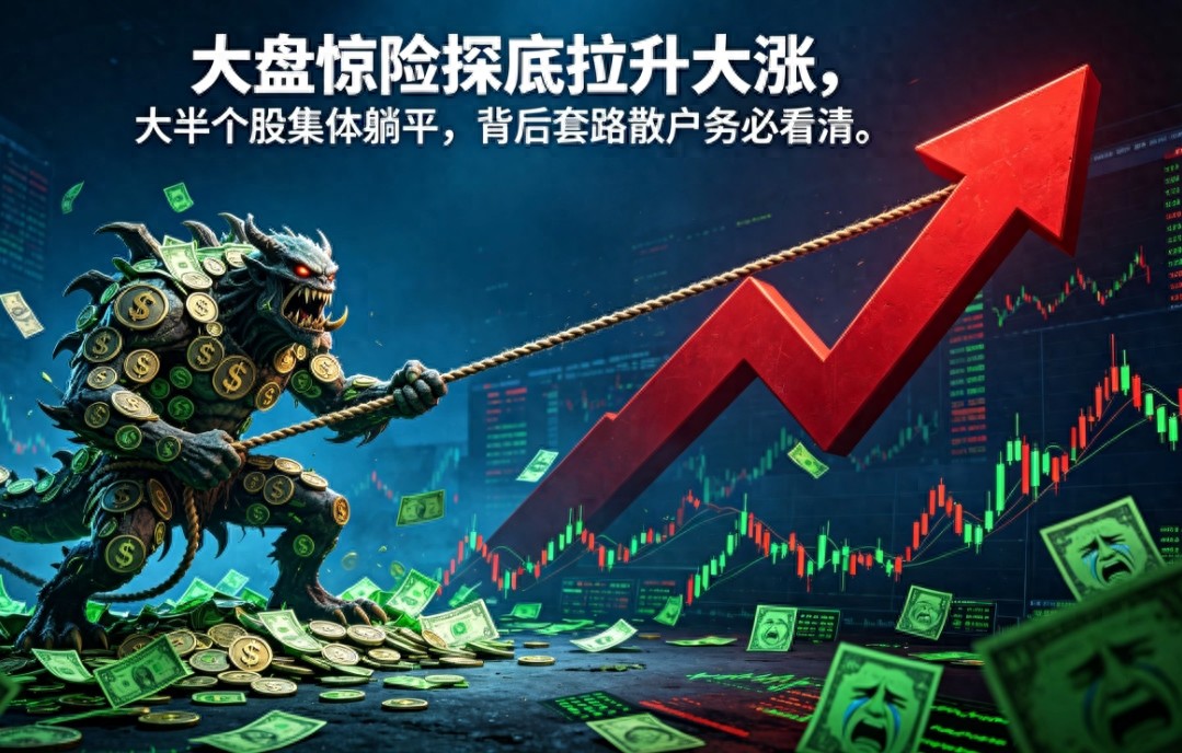 股票软件成交量没了？别被指数红盘骗了，八成个股在跌