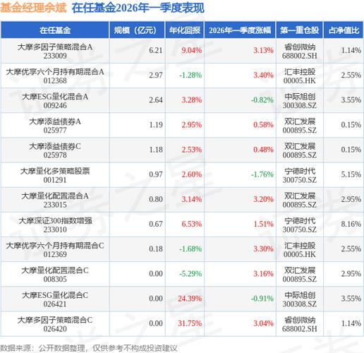 余斌基金业绩_大摩中国股指基金_余斌重仓股调仓案例