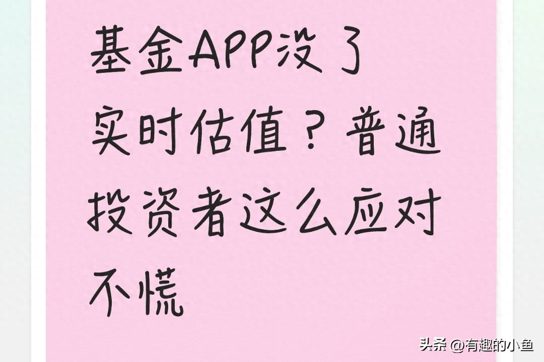 基金实时估值被下架？别慌！教你没估值也能打理好基金