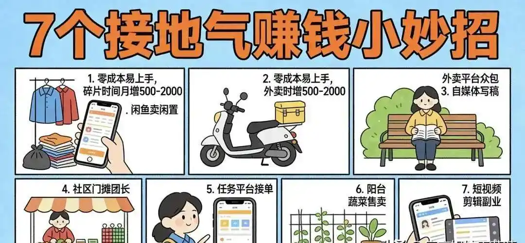 当下零成本赚钱好买卖_社区便民服务_适合新手小生意