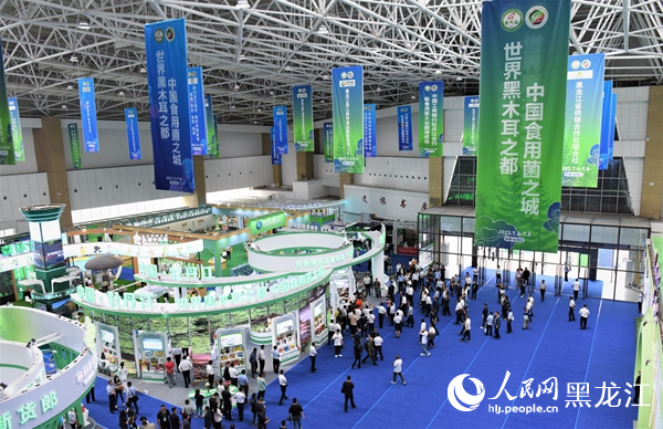 全国食用菌及特色农产品品牌展现场。人民网记者苏靖刚摄