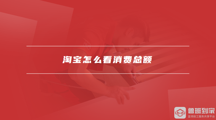 淘宝怎么看消费总额